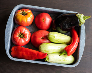 bunch of fall vegetables close up