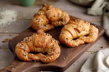 Croissants on a great background