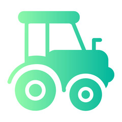 Tractor gradient icon