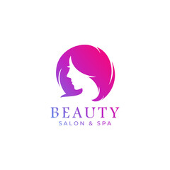 Beauty salon and spa logo vector