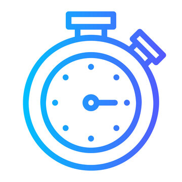 stopwatch gradient icon