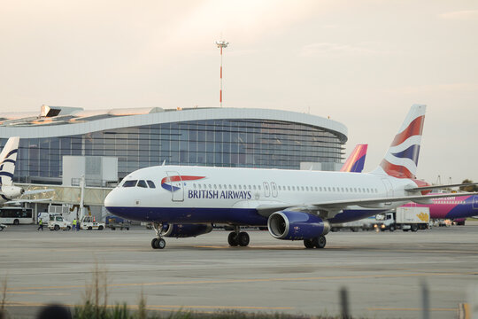 British Airways Plane On The Henri Coanda Airport.