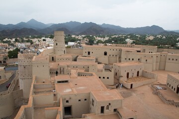 Cloudy day at Bahla fortress, Oman - obrazy, fototapety, plakaty