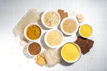Selection of gluten free cereals