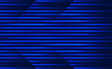 Vector illustration with abstract shining lines on blue background