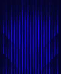 Vector illustration with abstract shining lines on blue background