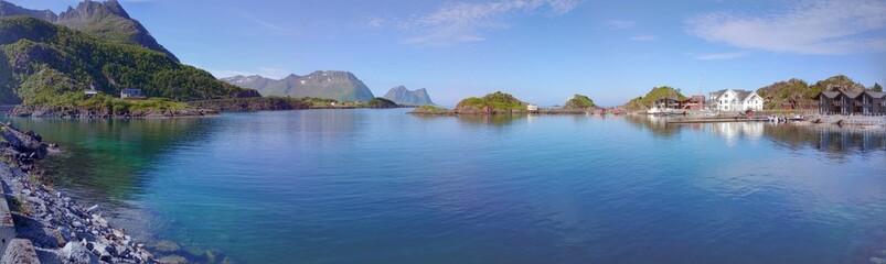 view of the lake and mountains