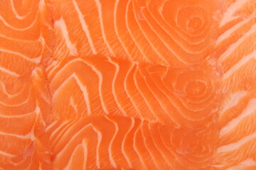 orange background salmon slice texrure ,fish design 