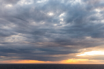 Midnight in the Norwegian seas.