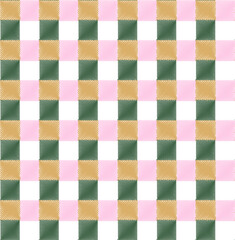 Scribble Style Stylish Plaid Check Trendy Fashion Colors Seamless Pattern Retro Concept Perfect for Allover Fabric Print or Wrapping Paper 