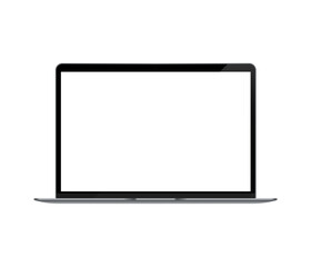 Realistic Laptop. Mockup. Stock Vector Illustration