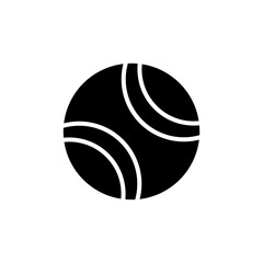 tennis ball icon flat style trendy stylist simple