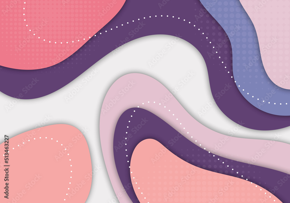 Poster abstract template artwork design of colorful decorative. overlapping with minimal halftone circle ba