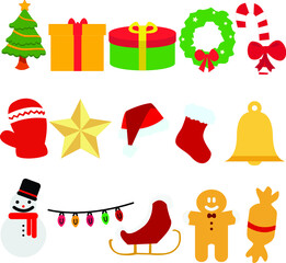 christmas icon set