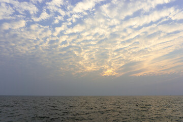 sunset over the sea