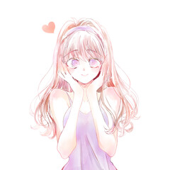 うっとりしている女性