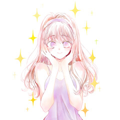 うっとりしている女性