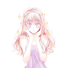 うっとりしている女性