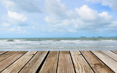 wooden pier on the beach
