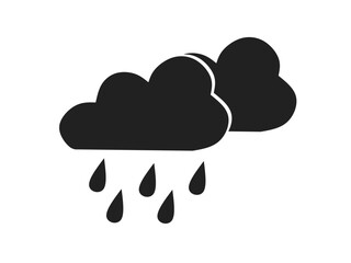 Fototapeta na wymiar rain icon vector with trendy design