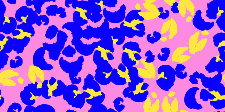 Leopard spots seamless pattern design