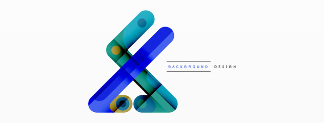 Lines geometric creative abstract background. Bright color line composition for wallpaper, banner, background or landing