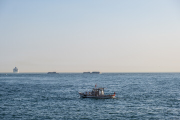 City Istanbul on the Bosphorus in Turkey