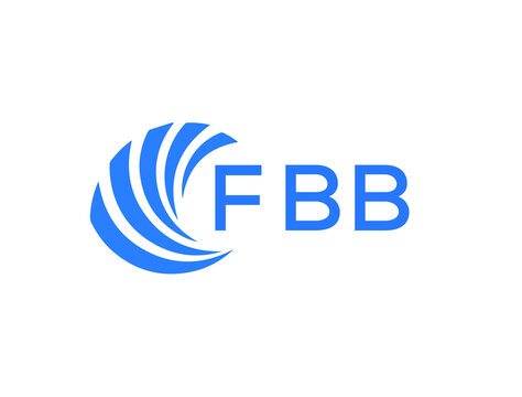 FBB Flat accounting logo design on white background. FBB creative initials Growth graph letter logo concept. FBB business finance logo design.
