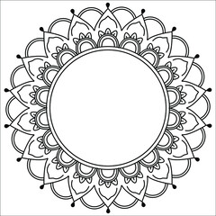 frame with floral ornament