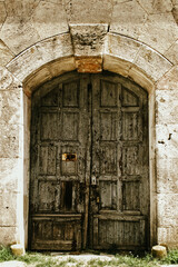 old wooden door