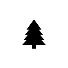Christmass tree simple icon