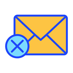Email Delete Vector icon which is suitable for commercial work and easily modify or edit it
