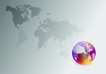 globe green 3D vector modern for web and banner 