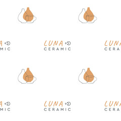 Abstract symbol of handicrafts and craft boutiques. Vector pattern for logo - mysterious boho style.