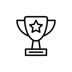 trophy icon flat style trendy stylist simple