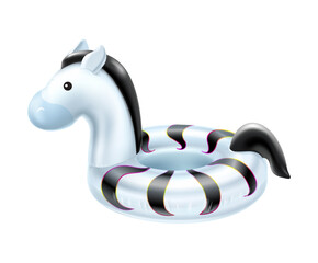 Inflatable Ring Horse Composition