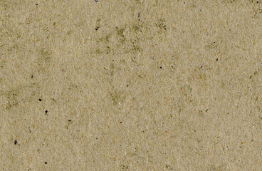 High quality magnified close up uncoated, recycled pulp gray paperboard with dirt, stains and spots thick grain fiber, copyspace for text for high resolution wallpapers or mockups