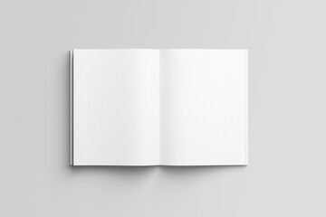 Blank brochure Letter magazine white mockup