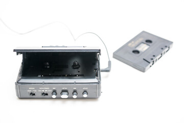 Obraz premium Old style portable music player. 