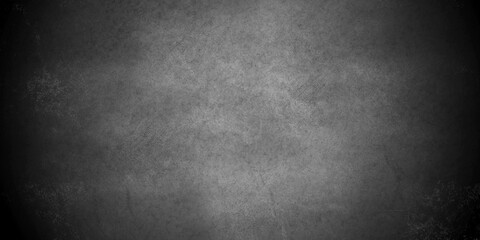 Dark Black and Gray concrete stone backdrop grunge texture wall background. Old wall texture cement dark black gray background abstract grey color design are light with white gradient background.