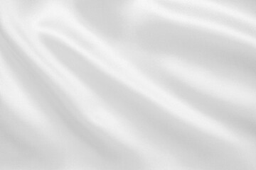 Abstract white fabric with soft wave texture background