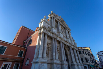 Naklejka premium Santa Maria di Nazareth church in Venice on a summer day