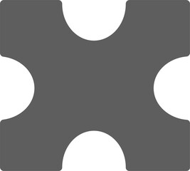 puzzle jigsaw illustration icon. Isolated puzzle object flat illustration jigsaw