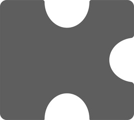 puzzle jigsaw illustration icon. Isolated puzzle object flat illustration jigsaw