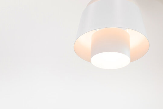 Light Fixture On A White Background. Indirect Lighting