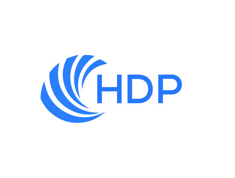 HDP Flat accounting logo design on white background. HDP creative initials Growth graph letter logo concept. HDP business finance logo design.
