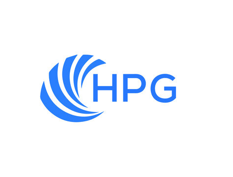 HPG Flat accounting logo design on white background. HPG creative initials Growth graph letter logo concept. HPG business finance logo design.
