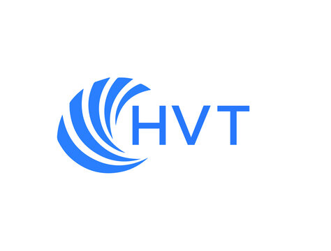 HVT Flat accounting logo design on white background. HVT creative initials Growth graph letter logo concept. HVT business finance logo design.
