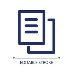 Delivery documents RGB color ui icon. Cargo invoice copy. Shipping service. Simple line element. GUI, UX design for mobile app. Vector isolated pictogram. Editable stroke. Arial font used