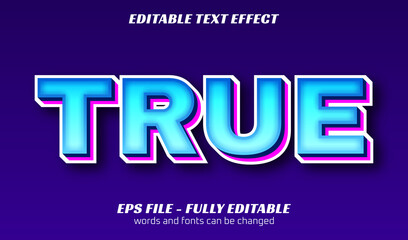 modern editable text style effect in  blue color